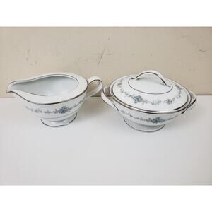 Vintage Noritake Glencoe Fine China Cream & Sugar Set Japan 6505